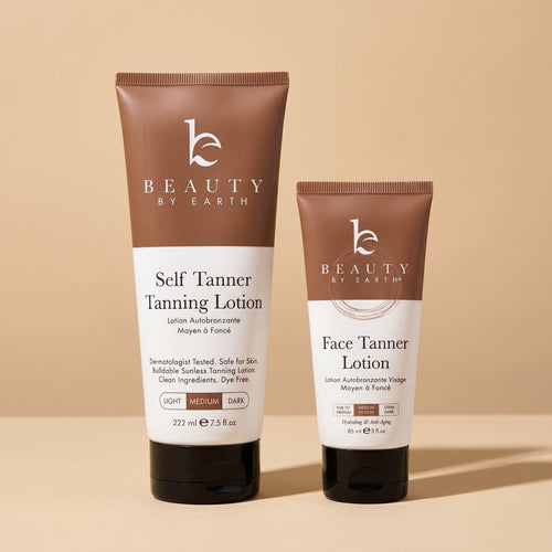 Self Tanner Lotion Duo – Face & Body Bundle
