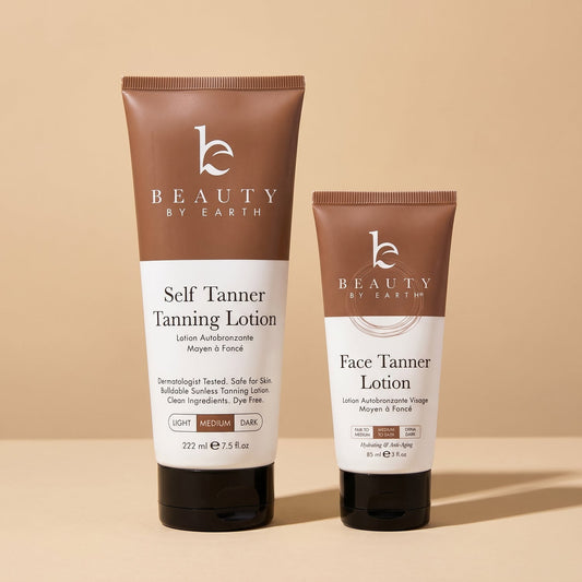 Self Tanner Lotion Duo – Face & Body Bundle