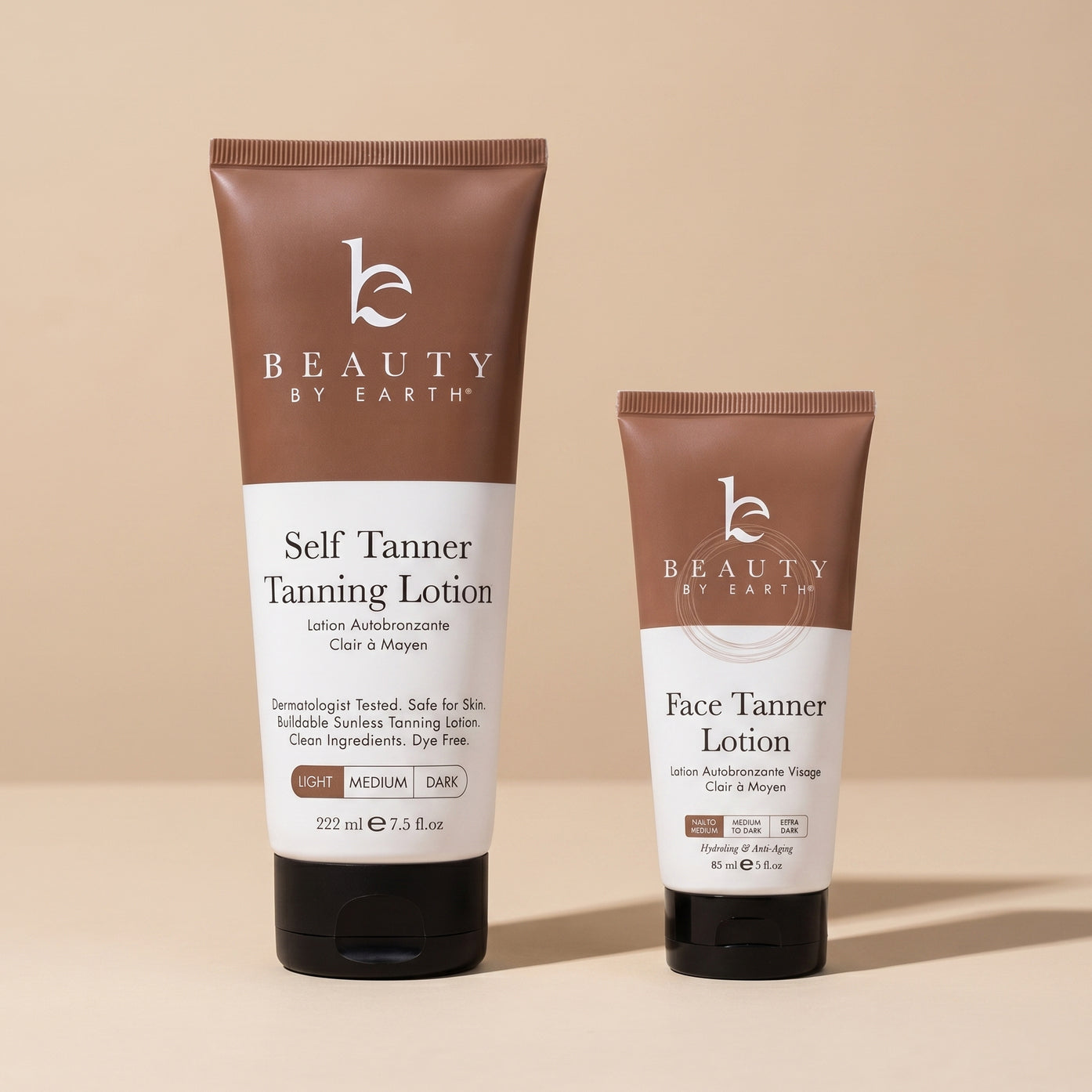 Self Tanner Lotion Duo – Face & Body Bundle